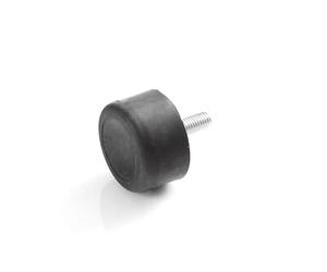 Kora Pie para máquina de goma, amortiguador de tope, elemento de goma y metal con perno roscado unilateral, varios tamaños (M6 x 18, 20 x 23,5)