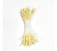 KORA projects 100 Mini estambres para Flores de Papel para Scrapbooking y Otras Manualidades. Colección Bora-Bora (Amarillo Pastel)