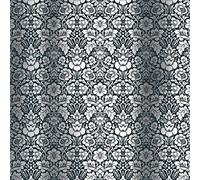 KORA projects - Cartulinas de colores con foil metalizados - Colección Damask (Damask Dalia, plata/azul marino)