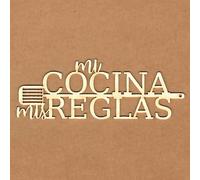KORA projects - Chipboard - Mi cocina, mis reglas - Silueta de cartón prensado para Scrapbooking y Manualidades