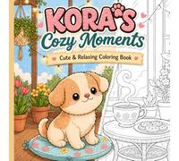 Kora’s Cozy Moments: Cute & Relaxing Coloring Book for Adults and Teens: Cozy Animals, Stress Relief & Mindful Coloring