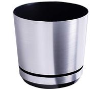 KORAD La Maceta de la Serie Dekor con Plato Adaptado para Interiores - Medida 14 cm - Modelo 024 - Aluminio; Fabricado en plástico, Maceta Decorativa con Orificios de Drenaje