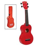 Korala - Ukelele soprano (con funda), color rojo