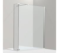 Koralle WalkIn - pared lateral independiente con pared lateral en ángulo de 90 grados, S800 WWWM L 100, izquierda, 990-1005x2000mm, VD00810020CP1, Cabinas de ducha: Marco: Plata brillo intenso, vidrio