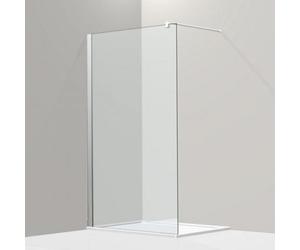 Koralle WalkIn - pared lateral independiente, S800 WW 90, 890-905x2000mm, VD00709020CA1, Cabinas de ducha: Marco: plata alto brillo, vidrio: ESG