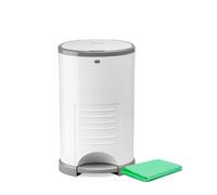 Korbell - Cubo para pañales de 16 L, manos libres y ecológico + 1 recambio