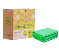 Korbell - Recambio ecológico para cubo de pañales Korbell Mini 9 L