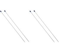 Korbond Agujas de Hacer Punto de Aluminio 3,25 mm x 35 cm (Paquete de 2)