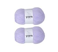 Korbond Babygarn Flieder - 2 x 100 g Acrylwolle - leicht, hypoallergen und langlebig, Doppelstrick-Häkelgarn, Strickwolle