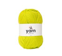 Korbond DK Bright Green Yarn - Ovillo de Lana acrílica de 100 g, Ligero, hipoalergénico y Duradero, de Doble Punto (290 m en Total)