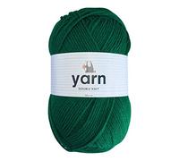 Korbond Hilo acrílico DK Yarn verde esmeralda, 100 g, ligero, hipoalergénico y duradero (290 m en total)