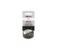 Korda Basix - Gancho Recubierto, 18 Libras, 10 m, Trenzado Recubierto Suave y Flexible, Ideal para cebos Inferiores, obleas, Pop-ups, Sutil Camuflaje Verde, Nudos Bien, línea de Pesca Duradera para