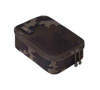 Korda - Bolsa para aparejos de pesca Compac 125 | Dark Kamo - Versátil estuche de almacenamiento de aparejos de pesca Dark Kamo 600D, semirrígido, bolsillo interno, cremalleras dobles, resistente al