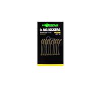 Korda Kickers D Rig, tamaño mediano, marrón, perfecto para aparejos D cada vez, fácil deslizamiento de gancho, ideal para spinners D-Rig de cuatro opciones de tamaño, disponible en verde y marrón