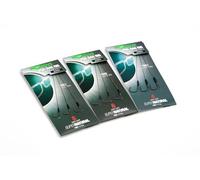 Korda Solidz - Aparejo de Pesca de Carpa de PVA de 3.6 a 8.2 kg, con micropúas, Listo para Atar, para Bolsas de PVA, Paquete de 3, diseño antienredos con topes de extensión