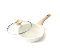 Kordisen Sartén Cerámica con Tapa 20 cm, Sartén Antiadherente Inducción, Saludable y No Tóxica, Sin PFOA y PFAS