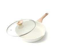 Kordisen Sartén Cerámica con Tapa 28 cm, Sartén Antiadherente Inducción, Saludable y No Tóxica, Sin PFOA y PFAS