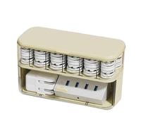 Kordorganisator Box - Kabelverwaltungsbox mit mehreren Fächern | Transparente Aufbewahrungsbox für Kabel, Ladegeräte, Adapter, Speichersticks, Büro, Reisen, Schublade, Tisch, praktisches Ordnungssyste