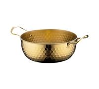 Korea - Olla de ramen para el hogar, para restaurante, camping, picnic, color dorado, 18 cm