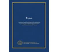 Korea: procedural and jurisdictional questions regarding possible normalization of relations with North Korea