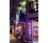 Korean Aestethic Cute Notebook: Seoul Evening Korean Journal | Dotted Journal A5 for Teens | School, Collage, University Studying | 100 Dotted Pages 6x9''