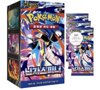 Korean Chaos Rising Ninja Spinner Caja de refuerzo coreana (30 paquetes) | Cartas Pokémon coreanas Chaos Rising | Serie Mega Evolution | 5 cartas por paquete | Titán autenticado
