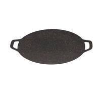 Korean Grill Pan - Round Induction Pan For Stove Top | Flat Cooking Grid With Flat Cook With Even Heat Distribution, Durable Coatings For Indoor Gas Electric Induction Cooker BBQ Cook And Others