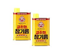 Korean Market | Aceite Coreano de Sésamo | Calidad y Sabor Intenso | 500ml | Pack de 2