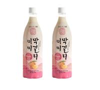 Korean Market | Makgeolli Sabor Melocotón | Mimi | 750ml | 6% vol. | (Pack de 2)