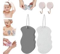 Korean Skin Scrubber Sponge, Korean Skin Sponge, Super Soft Exfoliating Bath Sponge, Korean Skin Scrubber Exfoliator Sponge, Korean Skin Exfoliating Body Scrubber Sponge Reusable (2Pcs-F)