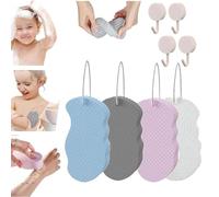 Korean Skin Scrubber Sponge, Korean Skin Sponge, Super Soft Exfoliating Bath Sponge, Korean Skin Scrubber Exfoliator Sponge, Korean Skin Exfoliating Body Scrubber Sponge Reusable (4Mix)