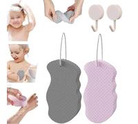 Korean Skin Scrubber Sponge, Korean Skin Sponge, Super Soft Exfoliating Bath Sponge, Korean Skin Scrubber Exfoliator Sponge, Korean Skin Exfoliating Body Scrubber Sponge Reusable (2Pcs-C)