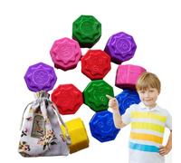 Korean Traditional Jack, Korean Game Toy Set, Stone Grabbing Hand-Eye Coordination Game for Children and Adults (The Color of the Bag and Stones Is Random), Easy Travel and Storage, /0.79 in