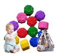 Korean Traditional Jack, Pebbles Stone Set, Hand-Eye Coordination Training Toy, Family Travel Game with Vivid Colors for Adults and Kids