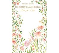 Koren Shalem Siddur with Tabs, Compact Hc, Floral