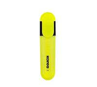 Kores Bright Liner - Rotulador marcador (punta biselada, caja de 10 unidades), color amarillo