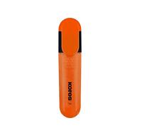 Kores Bright Liner - Rotulador marcador (punta biselada, caja de 10 unidades), color naranja