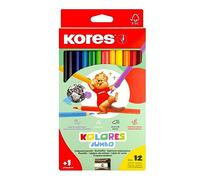 Kores Buntstifte "JUMBO", 12er Karton-Etui