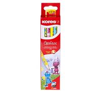 Kores Fantasy Grafitos - Juego de lápices HB, suaves, triangulares, lápices de dibujo para niños, paquete de 12
