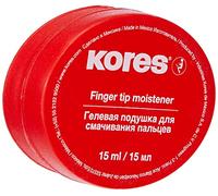 Kores - Hidratante para la punta de los dedos para contar, clasificar y clasificar, antibacteriano y no tóxico, práctico dispensador de plástico, paquete de 1 x 15 ml