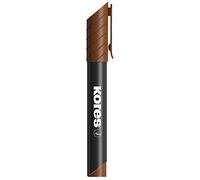 Kores - K-Marker XP1: Marcador permanente marrón, punta redonda con tinta impermeable e inodora, para todas las superficies, M20938