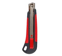 Kores KCS18, cuchillo cortador de metal 18mm con mango suave, hoja de bloqueo automático, en blister
