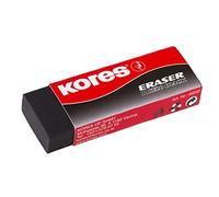 Kores KE-20 - Goma de borrar (PVC, 60 x 21 x 10 mm, 20 unidades), color negro