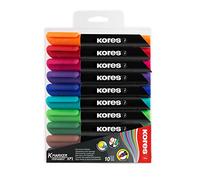 Kores M20900 Xp1 - Rotulador permanente (punta redonda de 3 mm, 10 colores)
