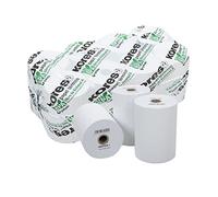 Kores | 8 Rollos de Papel Térmico | 80x60x12mm | 41,5 Metros Longitud | Libres de Bisfenol A (BPA) | Perfecto para Máquinas Registradoras, TPV, Cajeros, Calculadoras, Datafonos