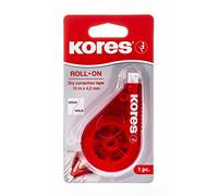 Kores - Rollo de cinta correctora de ratón para estudiantes y adultos, cinta correctora seca sin pelar con forma ergonómica, suministros escolares y de oficina, paquete individual, 15 m x 4,2 mm
