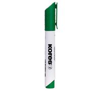 Kores - Rotulador de pizarra (3-5 mm, punta biselada, 12 unidades), color verde
