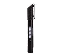 Kores - Rotulador permanente (3-5 mm, punta biselada, 12 unidades), color negro