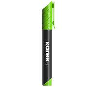 Kores Rotulador permanente verde claro K-Marker XP1, punta redonda con tinta de bajo olor, rotuladores impermeables para todas las superficies, suministros escolares, suministros de oficina, rotulador
