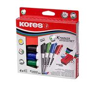 Kores XW2 - Rotulador para pizarra (1 mm, 5 unidades), colores surtidos